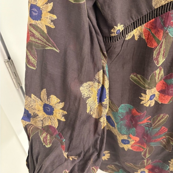 Free People Strawberry Fields Mini Floral Tunic Dress Size Small Petite - Picture 7 of 17